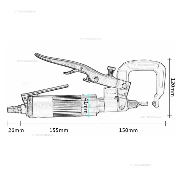 Alt view image 3 of 3 - Pneumatic BD-6024 Sheet l Spot Welding Drill Drilling Spot Welding Remover Tool Welding Spot Removal Machine