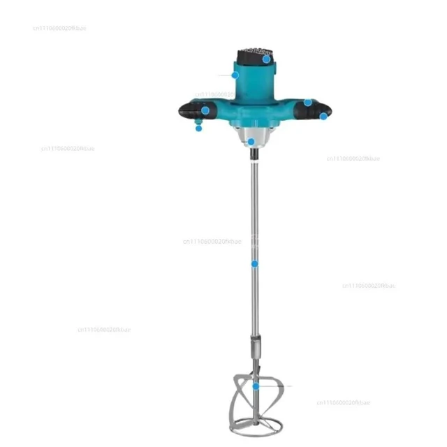 Alt view image 3 of 3 - Electric mixer, industrial handheld mixer, putty powder paint cement mixer, concrete mixer