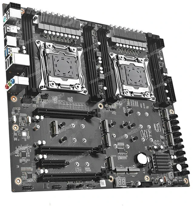 Alt view image 2 of 3 - X99 D4 Dual Pro Motherboard Socket Lga 2011-3 Motherboard 10 Sata Port For Chia X99 Placa Mae Support Xeon V3/v4 Processor