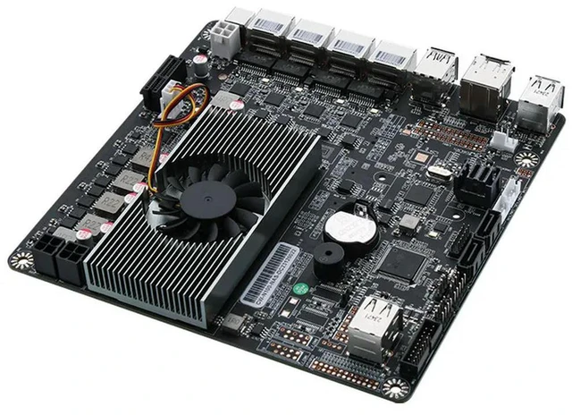 Main image of N97/N100/N200/i3-N305 six-disk NAS-DC version/4 network 2.5G/6 SATA3.0