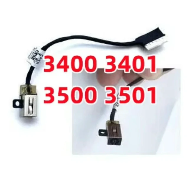 Alt view image 4 of 6 - DC Power Jack with cable For Vostro 3400 3401 3500 3501 Laptop DC-IN Charging Flex Cable