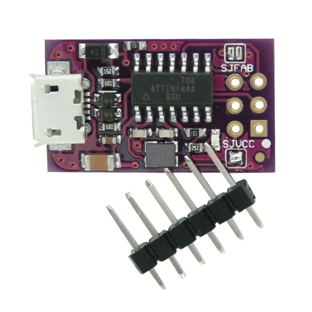 Alt view image 2 of 2 - Micro USB Tiny AVR ISP ATtiny44 ATTiny45 ATTiny85 USBTinyISP Programmer Module IDE Bootloader ISP Microcontroller 5V