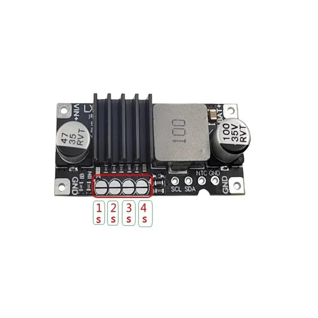 Alt view image 5 of 6 - 1PCS 40W 3A 1/2/3/4S High-power Li-ion Pack Fast Charging Module input 5-26V For Module Board