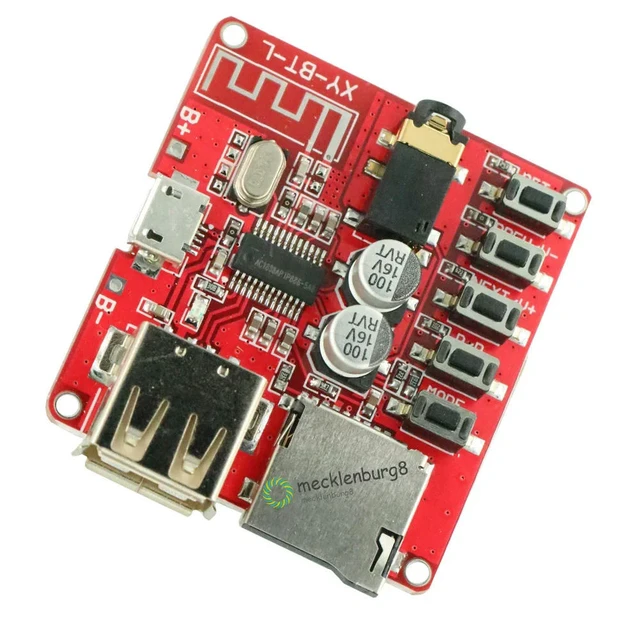 Alt view image 4 of 6 - Bluetooth Audio Receiver board Bluetooth 4.1 mp3 lossless decoder board Stereo Music Module