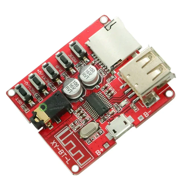 Alt view image 6 of 6 - Bluetooth Audio Receiver board Bluetooth 4.1 mp3 lossless decoder board Stereo Music Module