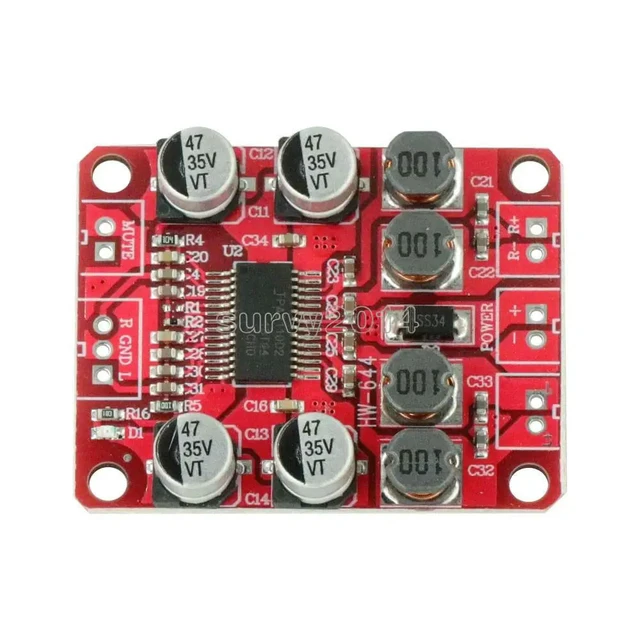 Alt view image 6 of 6 - TPA3110 Audio Digital Amplifier Board DC 12V 2X15W Dual Channel Stereo Sound Board DIY Subwoofer Filter Volume Control for Car