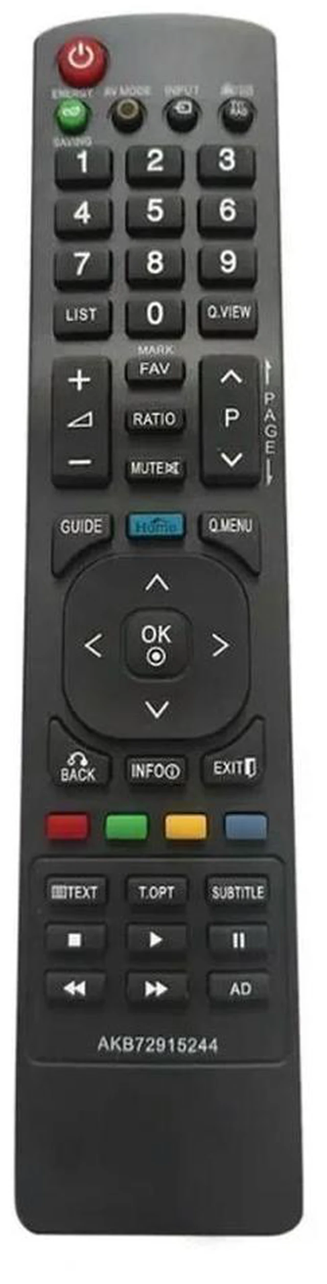 Alt view image 6 of 6 - Replacement Remote Control AKB72915244 for TV AKB72915244 AKB72915239 22LV2500 26LV2500 32LK330 32LK450 32LV2500 32LD350