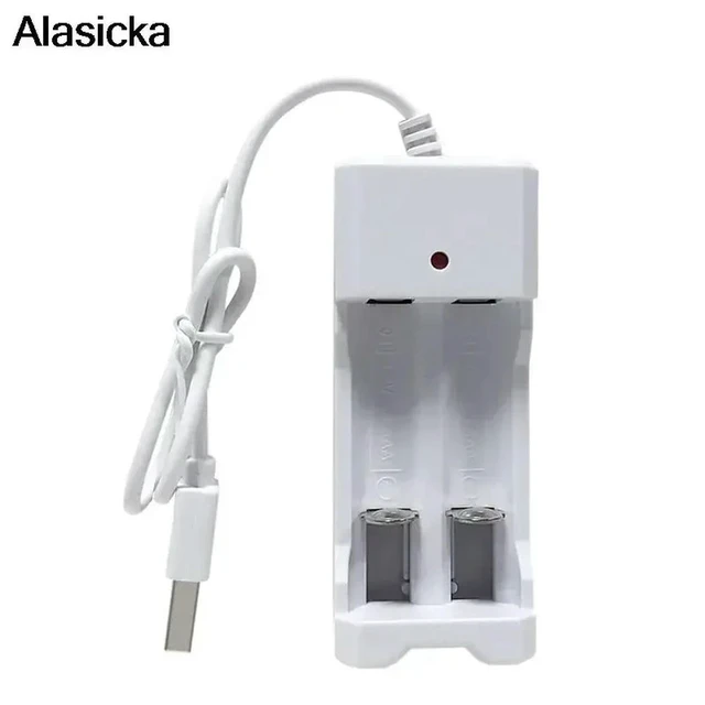 Alt view image 5 of 6 - Charger 2 Slot USB Plug AA/AAA Rechargeable Batteries Charger for 1.2V Ni-MH Ni-Cd Fast Charging Tool