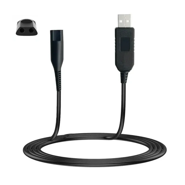Alt view image 4 of 6 - 12V for Braun Shaver USB Charger Cord for Braun Series 9 8 7 6 5 3 1 3040s 790cc 720s-4 7865cc 5018s 7020s 9090cc Power Cable