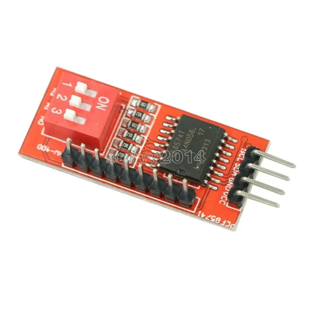 Alt view image 4 of 6 - PCF8574T IO Extension Module IO Expansion Shield IIC I2C W/ DIP Swith For