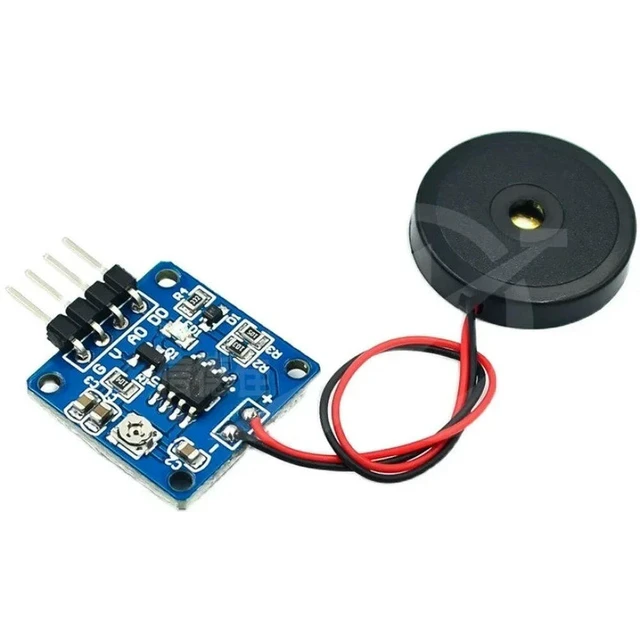 Alt view image 3 of 4 - Vibration sensor Piezo sheet percussion vibration Switch module Piezo percussion vibration Module Board For