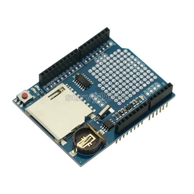 Alt view image 4 of 6 - Data Logger Module Logging Recorder Shield V1.0 For UNO SD Card One