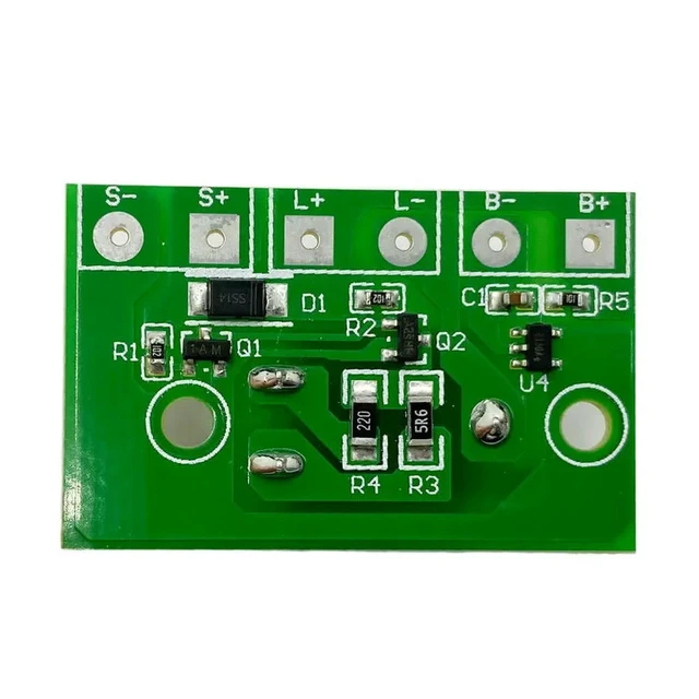Alt view image 3 of 4 - 3.7V 1A Switch Solar Lawn Lamp Controller Lithium Light-Sensing Solar Spotlight Plug-In Lamp Circuit Board For