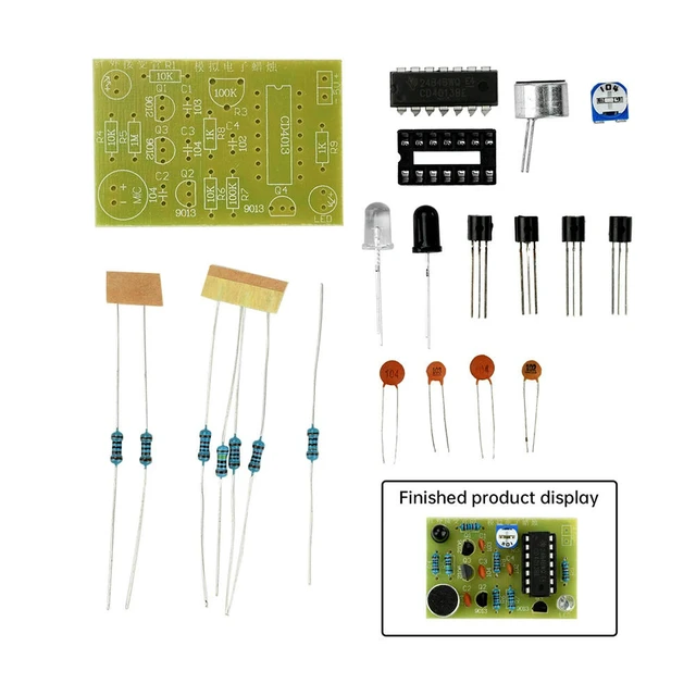 Alt view image 6 of 6 - DC 5V Analog Electronic Candle Making Kit Lighting Blowing Control Simulation Candle Electronic Welding Training DIY Parts
