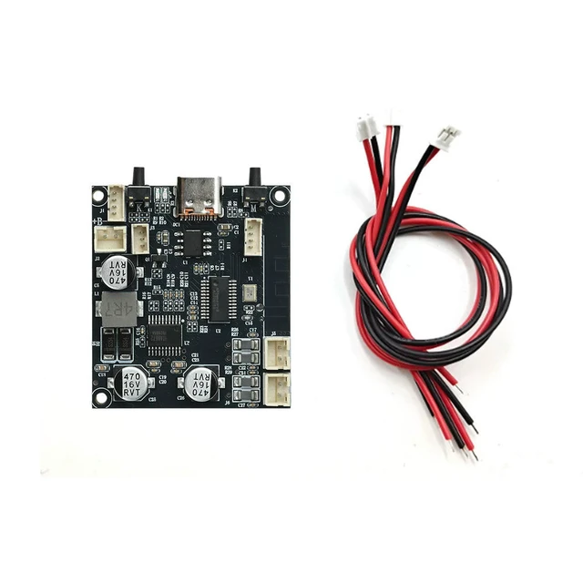 Alt view image 4 of 6 - 2*5W Amplifier Module 6.0 Dual Channel Bluetooth Low-Power Low Volume Bass Enhancement Integrated Charg Boost 3.7V Type C