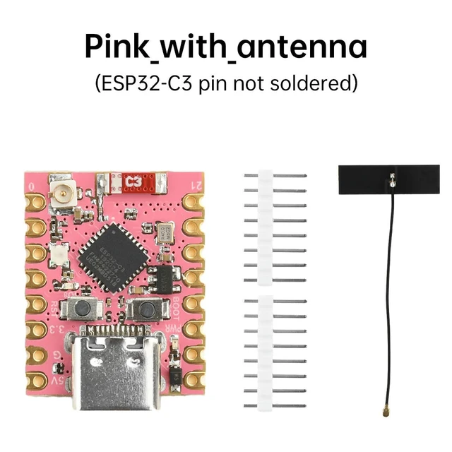 Alt view image 4 of 6 - ESP32-C3 Super Mini Plus Development Board Bluetooth 5.0 ESP32 C3 Super mini V2.0 Red ESP Development Board