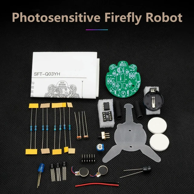 Alt view image 6 of 6 - ligent Robot Follows The Light Source To Move Led Light Chaser Robot DIY Robot Toy Photosensitive Sensor Mobile Robot Part