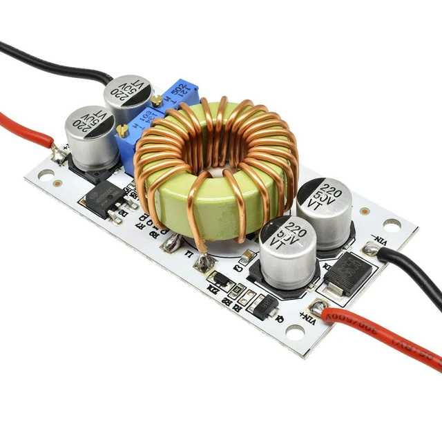 Alt view image 4 of 6 - 500W/250W 10A Step Up Power Supply DC 8.5V-48V to 10-50V Boost Converter Constant Voltage Current Drive Module Adjustable CC CV