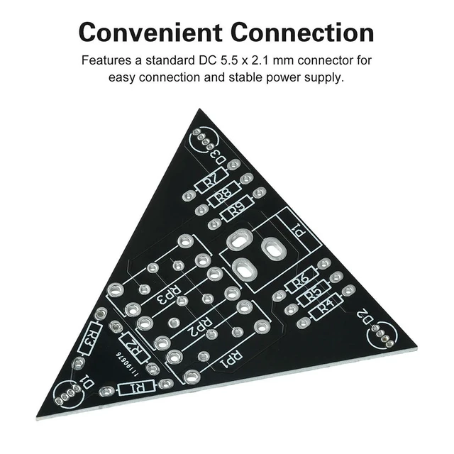 Alt view image 6 of 6 - DC 5V LED Display Module Sliding Resistor RGB Dimmable LED Adjustable Color and Brightness DIY Soldering Practice Kit