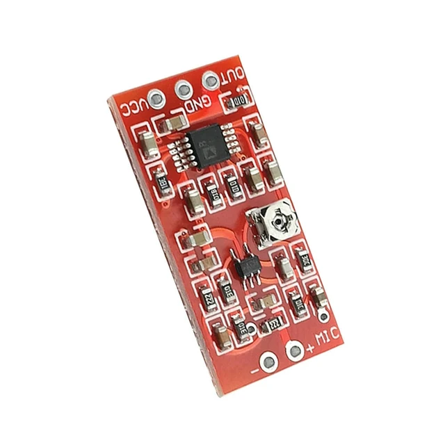 Alt view image 5 of 6 - MAX4466 Electret Microphone Preamplifier Module with SSM2167 Voice Compression Amp Sound Amplifier Board