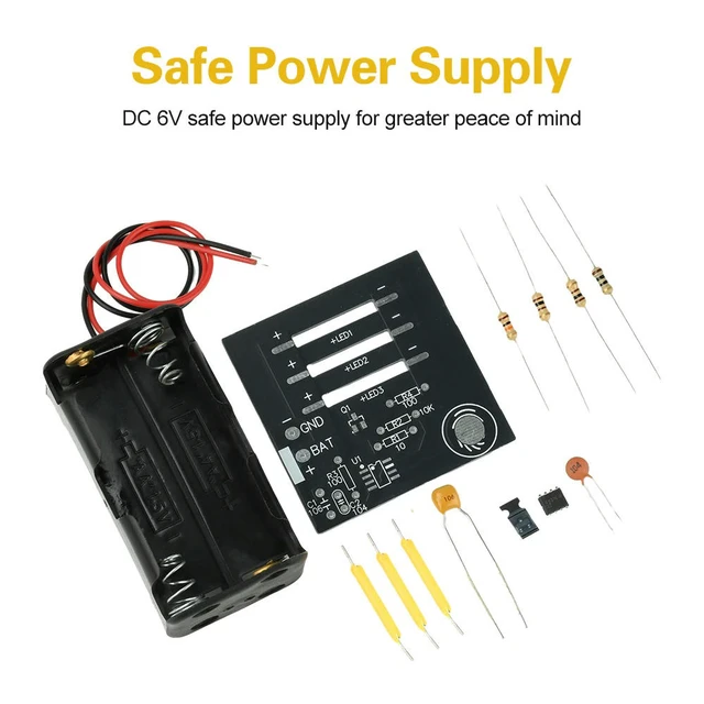 Alt view image 5 of 6 - Touch Stepless Dimming Kit Electronic DIY Engineering Kit Electronic Soldering Skills Practice DIY Hobbyist Holiday Gift