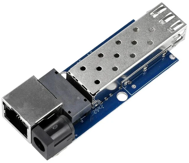 Alt view image 4 of 6 - RJ45 Optic Media Converter Ethernet SFP Gigabit Fiber Optic Motherboard Optoelectronic Conversion Motherboard