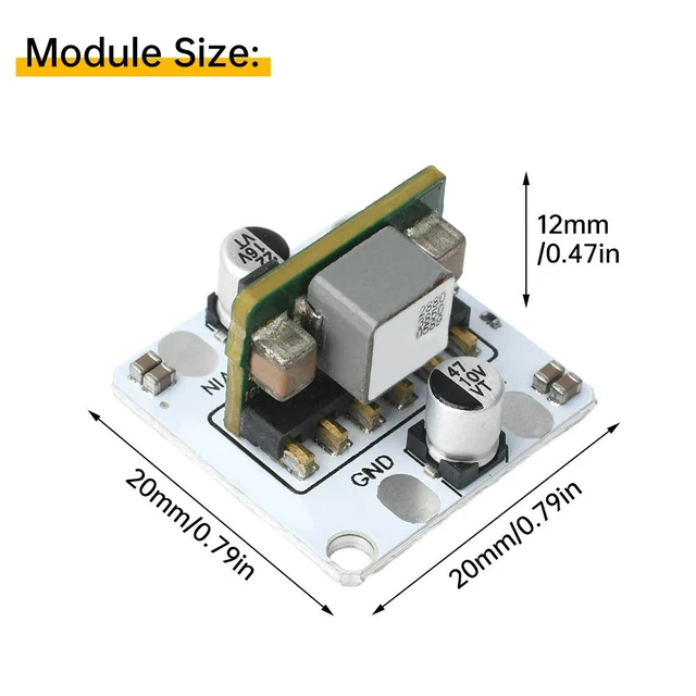 Alt view image 5 of 6 - DC-DC Buck Modules DC 9-14V to 5V Converter 10A Buck Module Regulator Buck Board Voltage Power Module Accessories