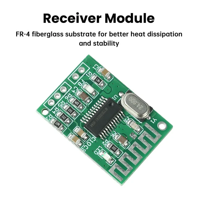 Alt view image 5 of 6 - DC 3.3-5V Mini Bluetooth Decoding Board True 2.0 Dual Channel Output Bluetooth 5.4 Audio Receiver Module