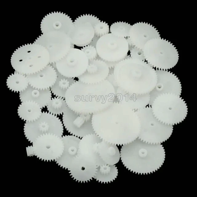 Alt view image 6 of 6 - 58 styles Plastic Gears Cog Wheels All The Module 0.5 Robot Parts DIY Necessary