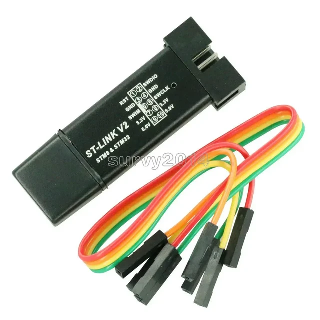 Alt view image 4 of 6 - 1PCS ST LINK Stlink ST-Link V2 Mini STM8 STM32 Simulator Download Programmer Programming With Cover A41