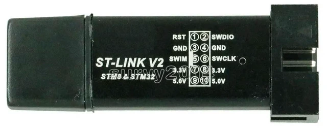 Alt view image 6 of 6 - 1PCS ST LINK Stlink ST-Link V2 Mini STM8 STM32 Simulator Download Programmer Programming With Cover A41