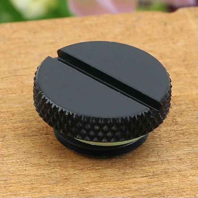 Alt view image 6 of 6 - Black G1/4 Thread Low Profile Plug for PC Water Cooling Radiator Reservoir