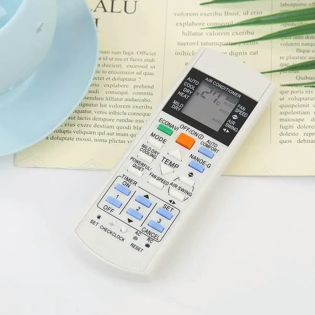 Alt view image 5 of 6 - Practical Air Conditioner Remote Control Replacement Parts Controller for Panasonic A75C3208 A75C3706