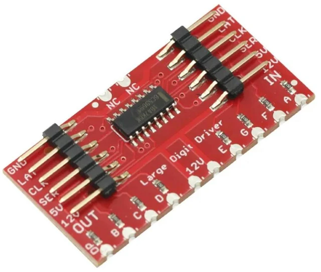Alt view image 4 of 6 - DC 5V TPIC6C596 Large Digit Driver Drive 6.5" 7-Segment LED Display Module for Andrino