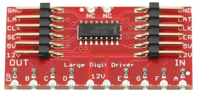 Alt view image 5 of 6 - DC 5V TPIC6C596 Large Digit Driver Drive 6.5" 7-Segment LED Display Module for Andrino