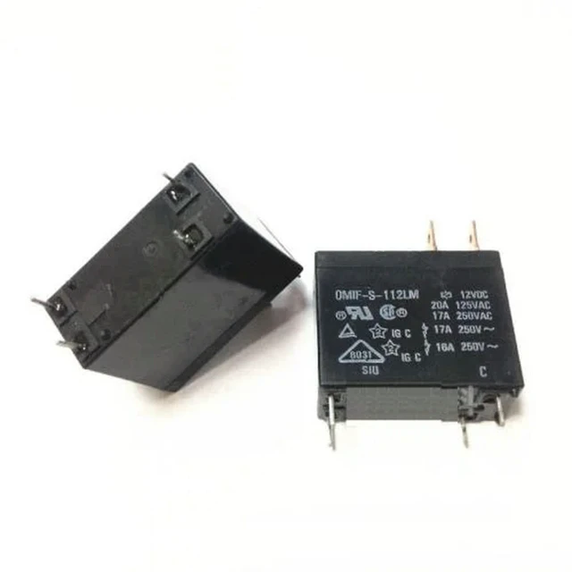 Alt view image 2 of 2 - 1pcs OMIF-S-112LM 12VDC and 20A Miniature Power PC Board Relay