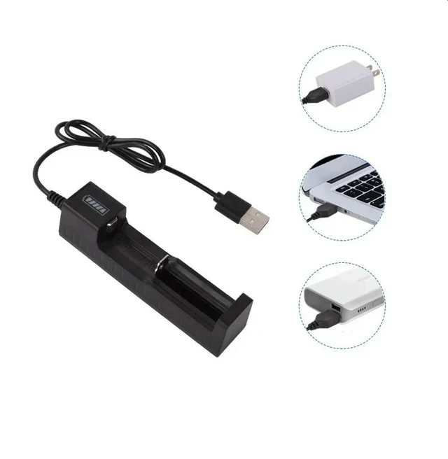 Alt view image 5 of 6 - Multifunctional Lithium Charger Single Charge 16340 14500 26650 Universal Charger