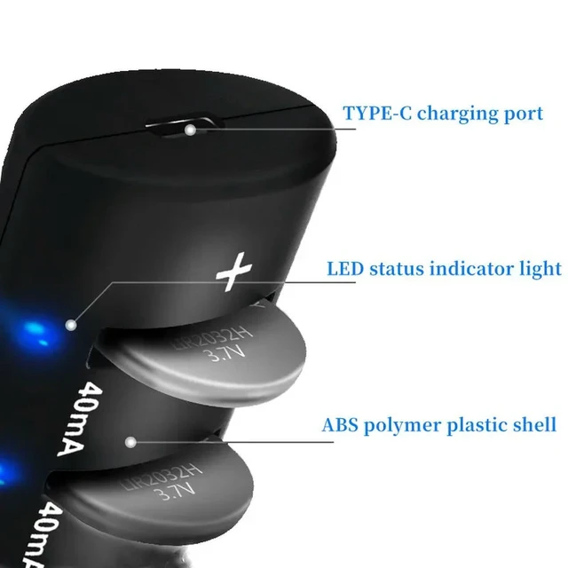 Alt view image 6 of 6 - USB high-capacity button fast charge compatible with LIR2032.LIR2025 LIR2016 ML2032 LIR2032H Multi-Type