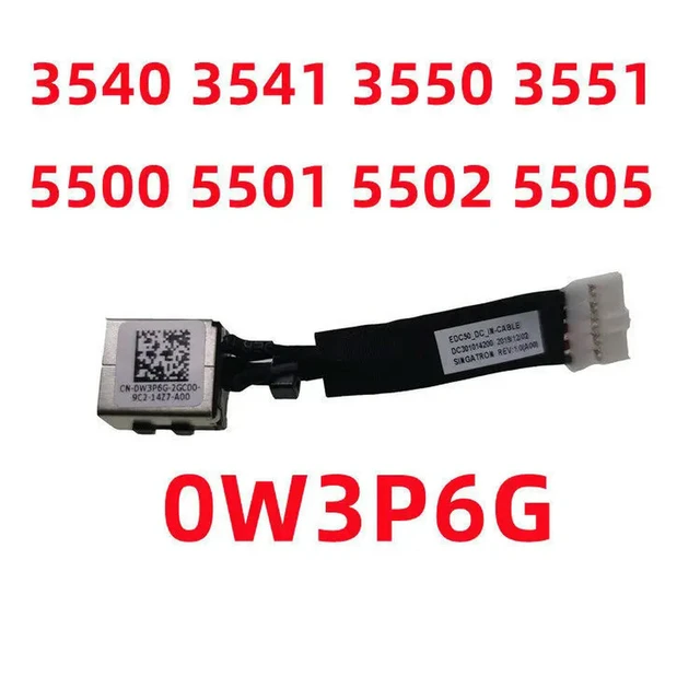 Alt view image 3 of 4 - For latitude 5500 e5501 p3540 p3541 charging port power jack power head