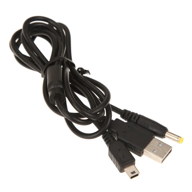 Alt view image 4 of 6 - 1.2m Transfer Sync Charge Cable Game Console Accessories 2 in 1 Data Powe Cord Replacement Lightweight for 2000 3000