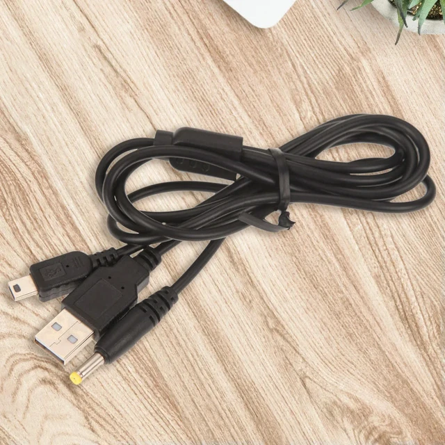 Alt view image 5 of 6 - 1.2m Transfer Sync Charge Cable Game Console Accessories 2 in 1 Data Powe Cord Replacement Lightweight for 2000 3000