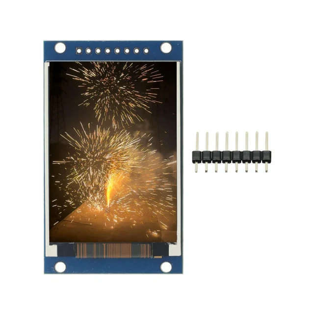 Alt view image 4 of 6 - 2.0" HD IPS TFT LCD Display Module 240x320 RGB LCD Screen 3.3V ST7789 Drive SPI Interface 8pin Full Color for