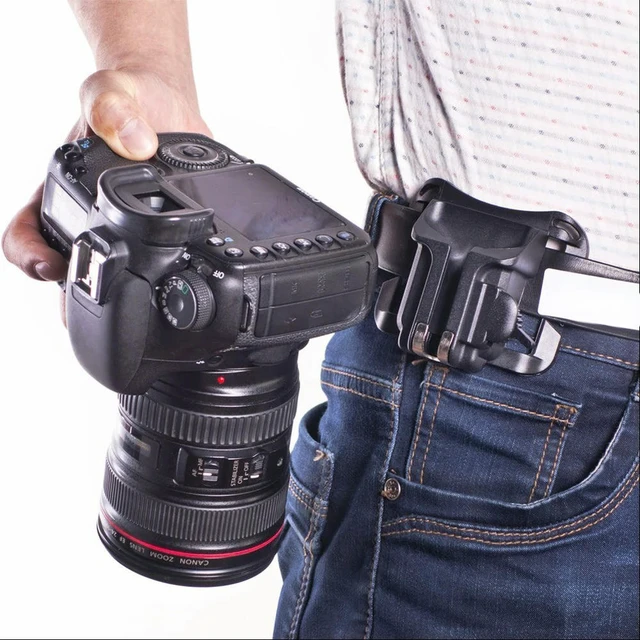 Alt view image 5 of 6 - Fast Loading Holster Hanger Quick Strap Waist Belt Buckle Button Mount Clip DSLR Camera Waist Belt Buckle for DSLR Camera