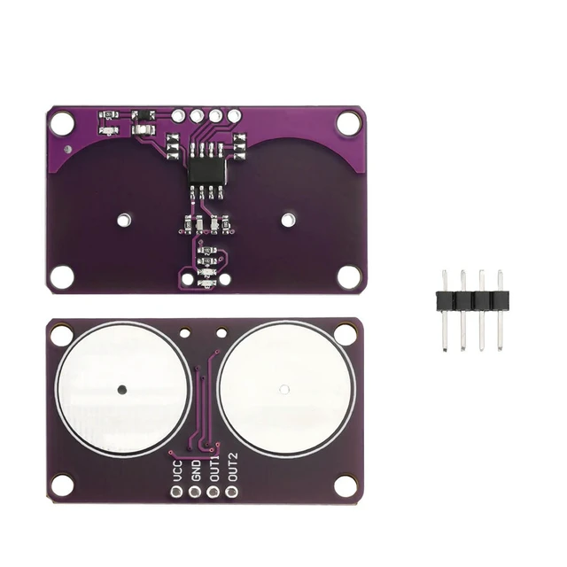 Alt view image 4 of 6 - Dual Button Touch Module Capacitive Touch Proximity Sensor Module Keyboard Approximately 0-5mm For