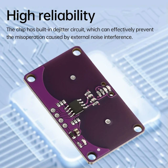 Alt view image 6 of 6 - Dual Button Touch Module Capacitive Touch Proximity Sensor Module Keyboard Approximately 0-5mm For