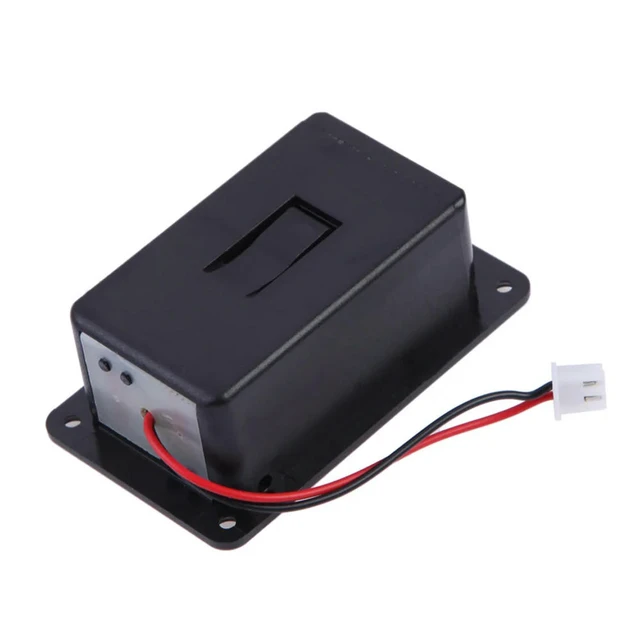 Alt view image 4 of 6 - 9V Compartment Cover with Cable Guitar Pickup Holder Case Guitar Bass Accessories Replacement Parts Black