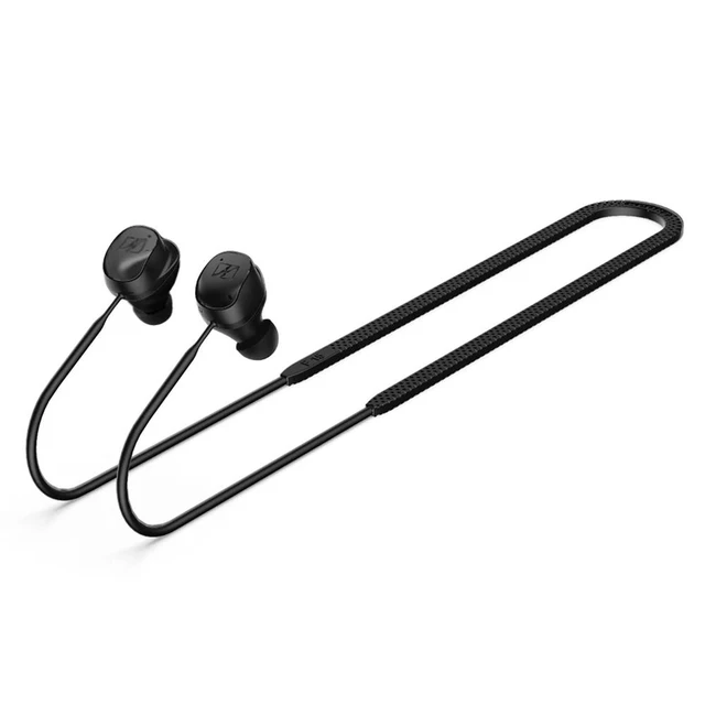Alt view image 4 of 6 - Silicone Headphone Neck Strap Soft Headphone Neck Strap Earphone Lanyard for Sennheiser Momentum True 3
