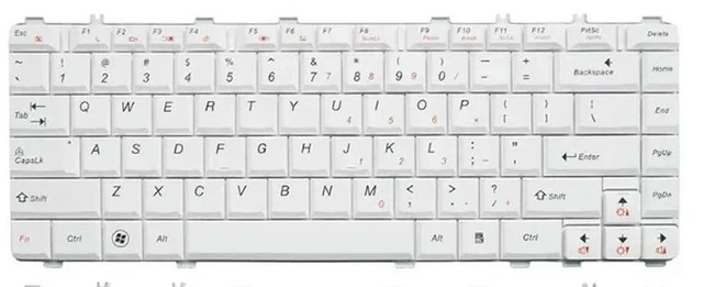 Alt view image 6 of 6 - Laptop Keyboard for Y450 Y450A Y450G B460 Y550 Y550A White US Layout