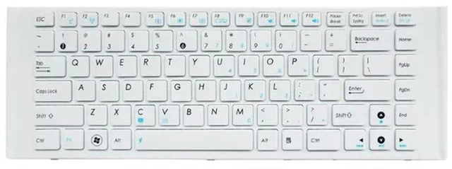 Alt view image 5 of 6 - Laptop Keyboard for A40D A40I A40E A40EN A40JN A40J A40 white US Layout