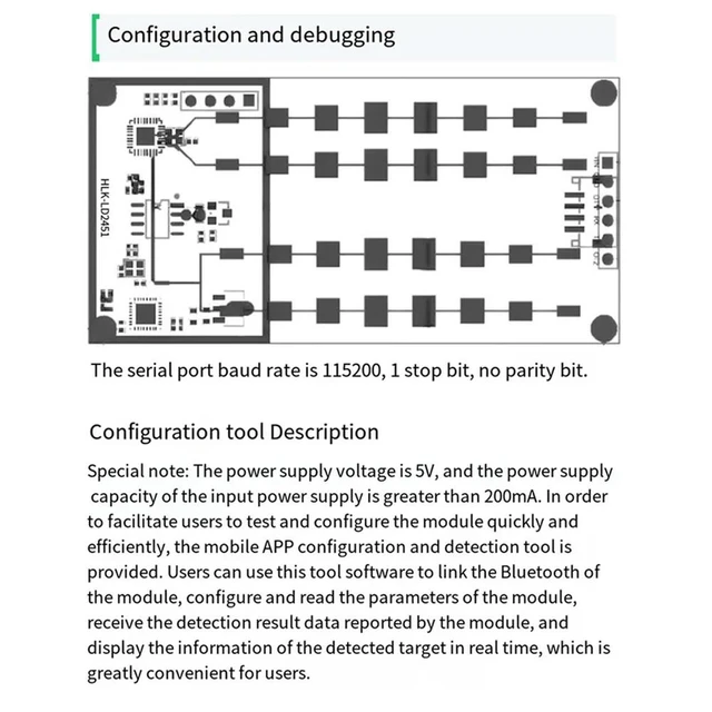 Alt view image 5 of 6 - LD2451 24G Vehicle Ranging Speed Measurement Millimeter Wave Radar Vehicle Condition Monitoring Sensor Module